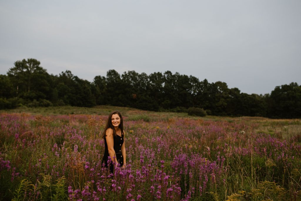 Flower Field | Senior Pictures | Sarah La Croix Photography